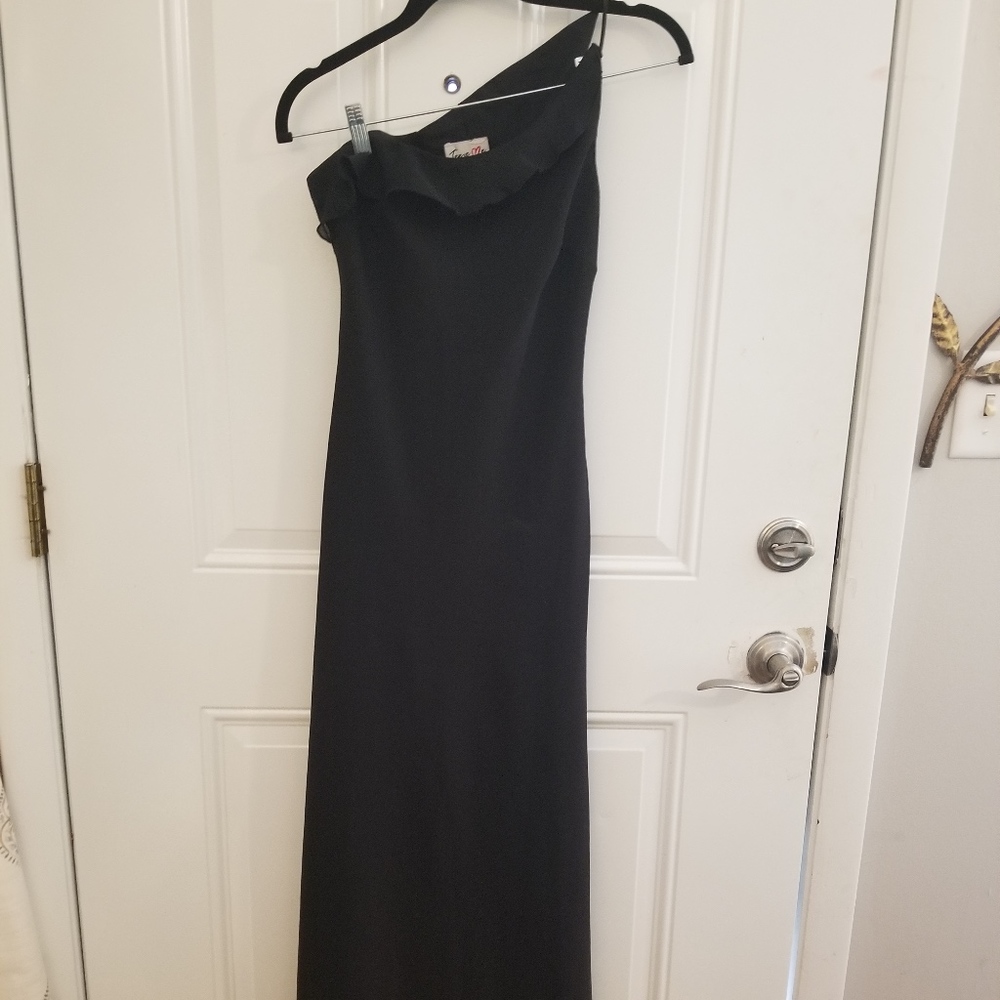 Black One Shoulder Formal Maxi Dress - 2 For $45